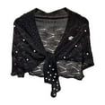 thumbnail image 3 of KANG Autumn Knitted Shawl With Wavy Pattern And Pearl Shoulder Strap, 3 of 3