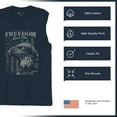 thumbnail image 6 of Freedom Isn’t Free Eagle Muscle Shirt Patriotic American Bird Prey DD 214 POW MIA Military Hero Veterans Day Men's, 6 of 7