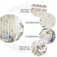 thumbnail image 3 of Blue Green Thanksgiving Bathroom Shower Curtains with 12 Hooks Polyester Waterproof Shower Curtain for Stalls and Bathtubs Fall Botanical Pumpkin Vintage Decorative Bathroom Curtain 72x72 Inches, 3 of 9