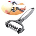 thumbnail image 7 of Multifunctional Veggie Peeler - 3 in 1 Y Shaped Fruits & Veggie Peeler w/Serrated, Zesters Kitchen Gadgets- Rotating Potato Peeler for kitchen w/Soft Grip Handle, 7 of 7