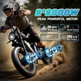 thumbnail image 3 of BopzinElectric Bike for Adults 3000W, 52V 40Ah, 90-120 Miles, 20'' Fat Tire Ebike , UL2849, 3 of 9