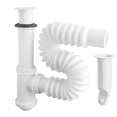 thumbnail image 1 of Céspol flexible Fleximatic para lavabo u ovalin con bote chico 55 cm anti-olores, 1 of 4