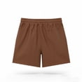 thumbnail image 4 of Kladzum Men's Running Shorts Elastic Drawstring Belt Solid Color Casual Shorts Lightweight Breathable With Pockets Summer Workout Gym Shorts S-2XL, 4 of 7