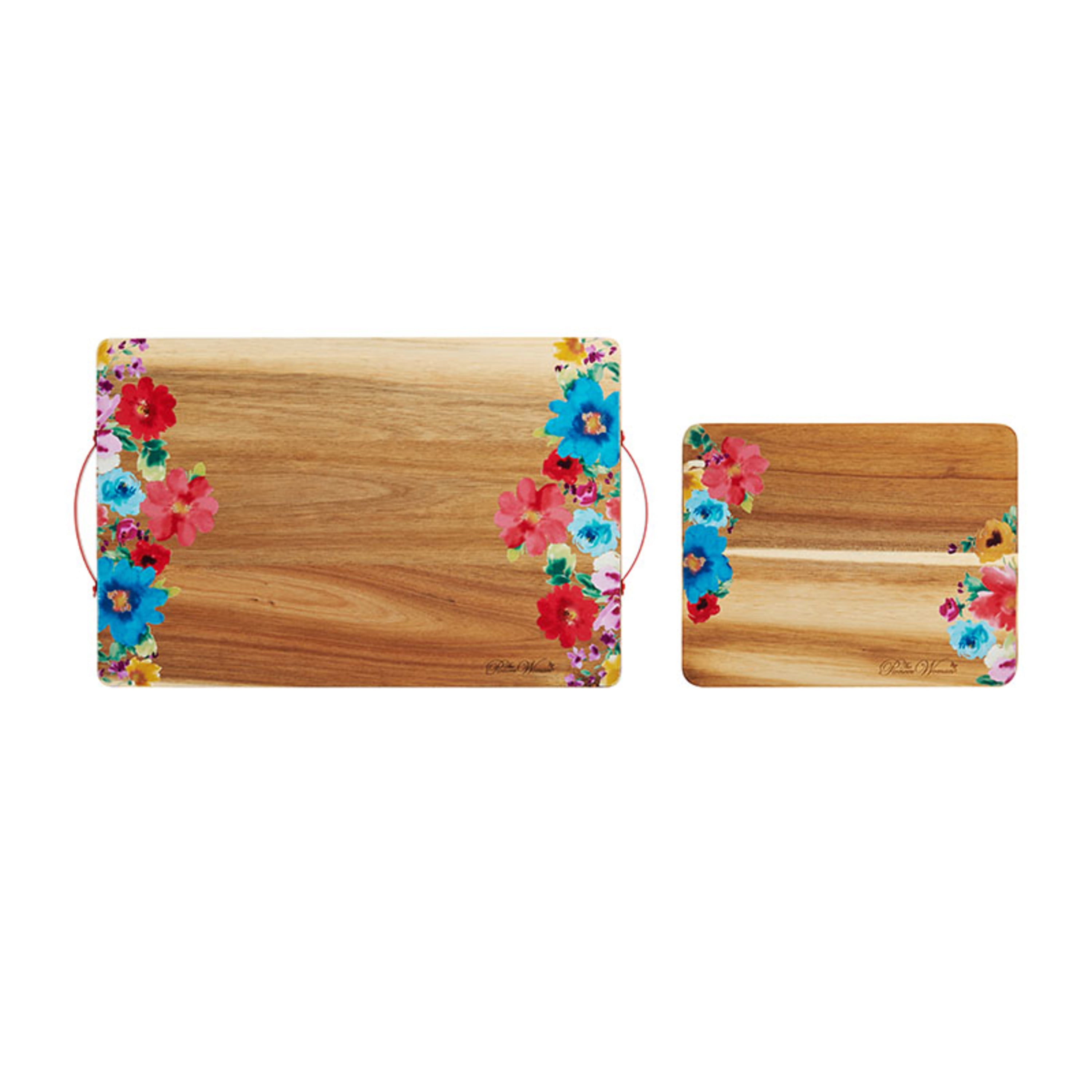 The Pioneer Woman 2piece Acacia Serving and Cutting Board Set, Breezy