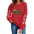 thumbnail image 6 of AnuYalue Christmas Sweatshirt for Women Trendy Merry Christmas Shirt Xmas Long Sleeve Outfits Crewneck Pullover, 6 of 8