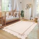 thumbnail image 3 of Alfombra GarveeHome con diseño de lazo festoneado 152 x 213 cm, beige, antideslizante, 3 of 8