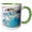 Green/White, variant on 3drose, Travertine Rocks, Ancient Architecture, Pamukkale, Turkey-as37 Aka0380 - Ali Kabas, 11oz Mug