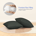 thumbnail image 2 of Throw Pillows, 18" x 18" Set of 2 Decorative Pillows, Premium Down Alternative Filled Hypoallergenic Square Pillows for Bed Sofa Couch, 2 of 7