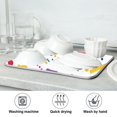 thumbnail image 7 of Yayeee Dish Drying Mat for Kitchen Counter 18"x24" Microfiber Absorbent Pad, Retro Round, 7 of 7