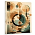 thumbnail image 2 of Designart "Mid Century Momentum Orange and Green III" Modern Midcentury Metal Art Print, 2 of 5