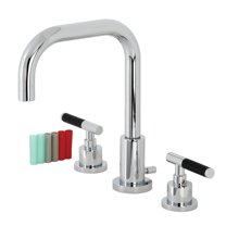 Fauceture FSC8931CKL Kaiser Widespread Bathroom Faucet with Brass Pop-Up, Polished Chrome
