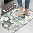 thumbnail image 4 of Ocean Kitchen Floor Mat Anti Fatigue Cushioned, Coastal Kitchen Runner Rug Non Slip Washable, Waterproof Nautical Standing Floor Comfort Mat Marine Life Padded Mats Cushion Gel Mat,18 x 30 Inch, 4 of 6