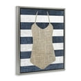 thumbnail image 4 of Stupell Industries Swimsuit on Stripes Beauty & Fashion Painting Gray Floater Framed Canvas Art Print Wall Art, 17 x 21, 4 of 10