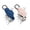 Blue+Pink, variant on YUNOVA Waterproof Key Organizer for Air Tag, Compact Key Holder for Apple Airtag, Air tag Tracker Keychain with Keyring Holds Up to 5 Keys, Includes Keyring to Attach Car Key Fob