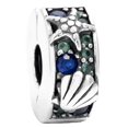 thumbnail image 1 of Abalorio de Plata de Ley 925 con forma de mariposa azul, tortuga marina, ermitaño, cangrejo, Medusa, pasaporte, abalorio para pulsera, joyería artesanal, 1 of 4