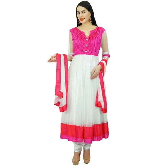 Atasi Womens Anarkali Salwaar Suit Set with Dupatta Readymade Party Custom Dress