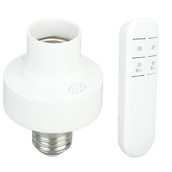 Remote Control Light Socket, Remote Control Light Bulb Socket E27 Bulb Base, Remote Light Socket No Wiring cordless Light Switch Kit for Closet, Basement, Attic, Stairwell Lighting