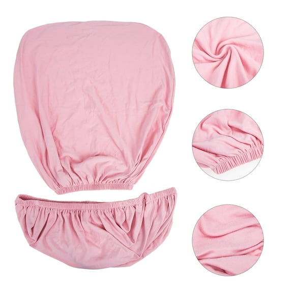 Omeite Available office chair covers, split stool covers, backrest covers, elastic swivel chair covers (pink back cover seat cover)