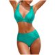thumbnail image 1 of Bikini de Corte Alto de Mujer de Color Sólido con Cojín de Pecho, Correa sin Espalda Sexy sin Soporte de Acero, 1 of 2