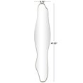 thumbnail image 3 of CosmoLiving by Cosmopolitan 10" x 47" Gold Slim Wavy Abstract Wall Mirror, 3 of 9