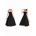 thumbnail image 2 of Women'S Summer Maxi Dress Sleeveless Sundress Strap Smocked Beach Dresses Black S, 2 of 6
