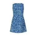 thumbnail image 6 of FDGIU 2025 Women's Summer Casual Dress - Sleeveless V-Neck Tank Sundress with Pockets, Flowy Tiered Swing Mini Beach Dress, 6 of 6