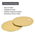 thumbnail image 4 of Uxcell Metal Round Stamping Blank DIY Label Aluminum Tags for Craft, Pendant Decoration Yellow, 4 of 6