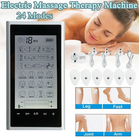 24 Modes Electric Therapy Machine Massager Muscle Massaging Shoulder Waist Back Pain Relief Relaxer USB Charging (Best Shoulder Massage Machine)
