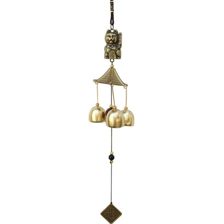 

HeroNeo Metal Wind Chime Pendant Lucky Cat Doorbell Hanging Ornament Windchime