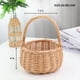 thumbnail image 5 of Cesta de Mimbre para Picnic con Asa, Cesta de Mimbre para Niña de las Flores, Ideal para Bodas, Decoración de Jardín y Hogar. Cesta de Mimbre para Guardar Cosas., 5 of 5