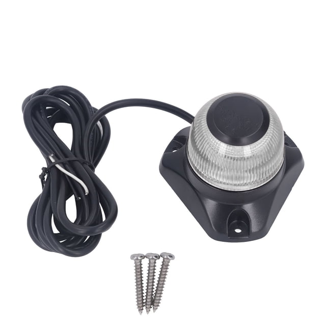 Luz de navegación para barco LED IP67 Impermeable Antideslumbrante Luz de popa para barco plegable DC10‑30V 3W Blanco 3NM 120LM