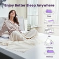 thumbnail image 5 of BDEUS 2 Inch Gel Memory Foam Mattress Topper, Cool Gel Infused Foam Bed Topper, Pressure Relief, Removable Soft Cover, Twin Size, 5 of 12