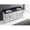 thumbnail image 5 of Virtu GD-4072-BGSQ-WH Huntshire 72 Inch Double Bathroom Vanity Set In White, 5 of 6