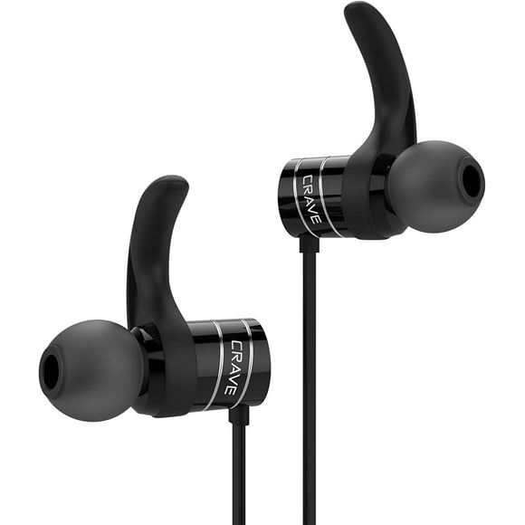 Crave Écouteurs Bluetooth Sans Fil Octane, Écouteurs Intra-Auriculaires Résistants à la Sueur et à l'Eau avec Écouteurs Stéréo 8 Heures