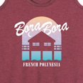 thumbnail image 3 of Instant Message - Bora Bora  - Women's Racerback Tank Top, 3 of 6