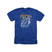 DC Comics Aquaman Riding Seahorse Adult Heather T-Shirt Tee