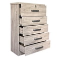 thumbnail image 3 of Better Home Products Xia 5 Drawer Chest of Drawers in Gray Oak, 3 of 8