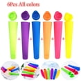 thumbnail image 4 of Silicone Popsicle Mould-A Tool For Pushing Up Frozen Popsicle Ice Cream Yogurt Jelly-Diy Popsicle Mould For Children And Babies, Frozen Silicone Popsicle Bag, Popsicle/Yogurt/Jelly/Chocolate, 4 of 5
