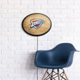 thumbnail image 5 of Oklahoma City Thunder 18'' x 14'' Slimline Illuminated Striped Oval Wall Sign, 5 of 5