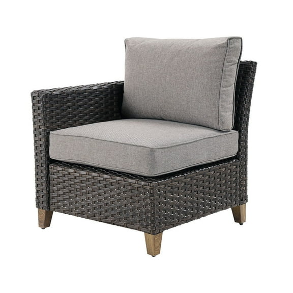Grand Patio Melbourne Outdoor Wicker Sofa, Gray