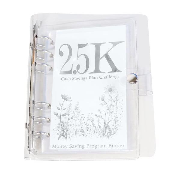 12 Month Envelope Money Saving Challenge Binder, Budget Organizer for Cash Savings, Loose Leaf Binder with Cash Envelopes for Financial Planning A#046 C