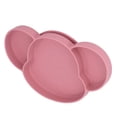 thumbnail image 3 of Baby Suction Plate with 3 Dividers, Silicone Animal Shape, Easy to Clean, High Temperature, 3 of 8