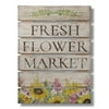 Highland Home® Wide Gap Pallet Wood Signs, 12" x 16.25", Flower Market