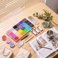 thumbnail image 4 of 32000Pcs 24Colors Rhinestones bedazzling kit, Assorted Flatback Crystal Gems with Glue Pickup Pencil Tweezer Storage Box for DIY Nail Art Decoration, 4 of 6