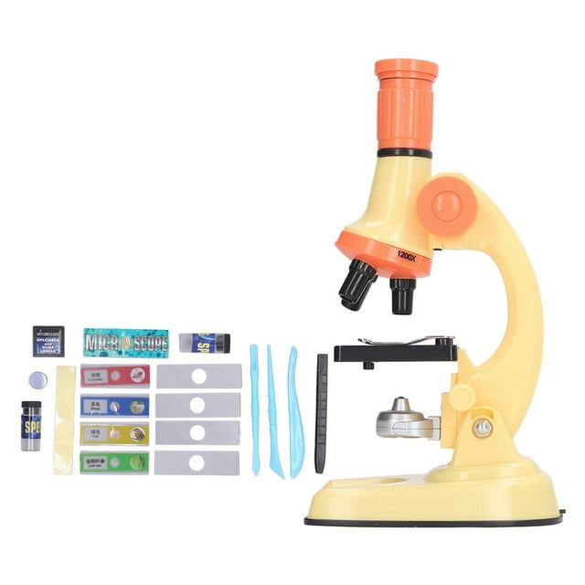 Microscopio de juguete, microscopio de juguete, microscopio educativo biológico, juguete para niños, microscopio de juguete de grado profesional