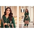 thumbnail image 4 of Party Wear Shalwar Kameez Suits Indian Pakistani Designer Plazzo Pant Dresses ( Green, 3XL - 48 ), 4 of 5