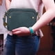 thumbnail image 3 of Bolsa de hombro cruzada de tres capas, bolso de ocio plegable al aire libre, azul, 3 of 3