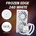 thumbnail image 3 of Frozen 240 White CPU Liquid Cooler,Efficient PWM Controlled Pump 2800RPM,12CM PWM Fan,Water Cooling ,for AM4/AM5, 1150/1151/1200/1851/1700, AIO Cooler, 3 of 6