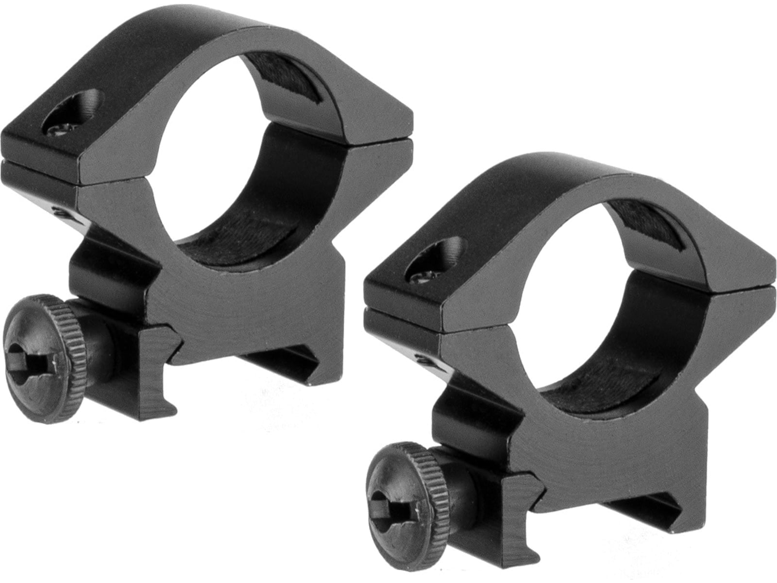 Weaver, Quad Lock Rings, 1 inch, Med Mblack, Detachable, Matte