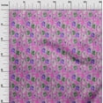 thumbnail image 3 of oneOone Georgette Viscose Pink Fabric Kalamkari Sewing Craft Projects Fabric Prints By Yard 42 Inch Wide, 3 of 5